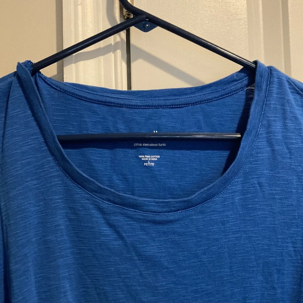 J•Jill Pima Sleeveless Tunic Tank Top - Picture 6 of 8